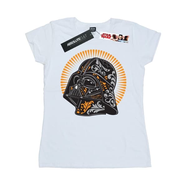 Star Wars Womens/Ladies Darth Vader Dia De Los Muertos Cotton T-Shirt