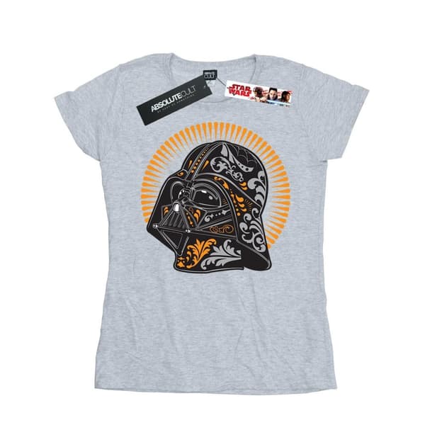 Star Wars Womens/Ladies Darth Vader Dia De Los Muertos Cotton T-Shirt
