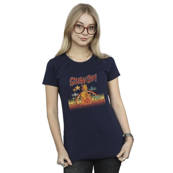 Scooby Doo Womens/Ladies Palm Trees Cotton T-Shirt