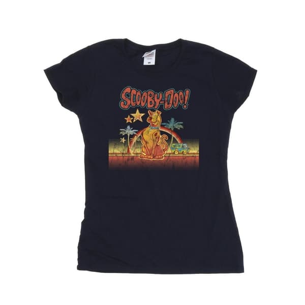Scooby Doo Womens/Ladies Palm Trees Cotton T-Shirt