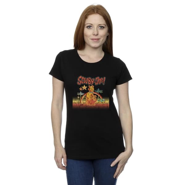 Scooby Doo Womens/Ladies Palm Trees Cotton T-Shirt