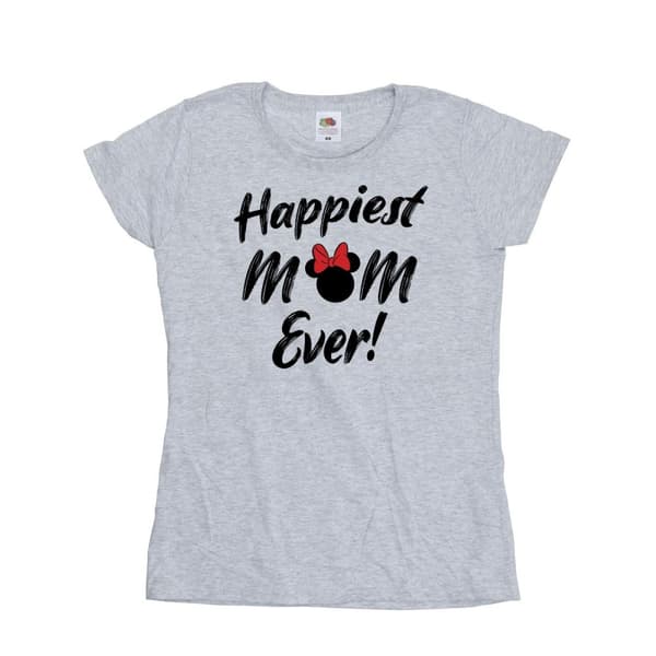Disney Dam/Tjej Minnie Mouse Happiest Mom Ever - T-shirt i bomull