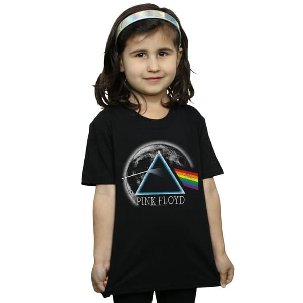 Pink Floyd Girls Dark Side Of The Moon Distressed Cotton T-Shirt