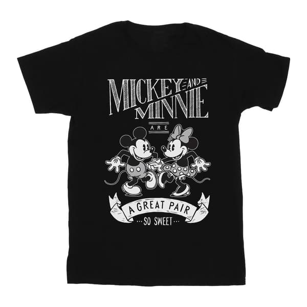 Disney T-shirt i bomull för flickor - Musse Pigg och Mimmi Pigg