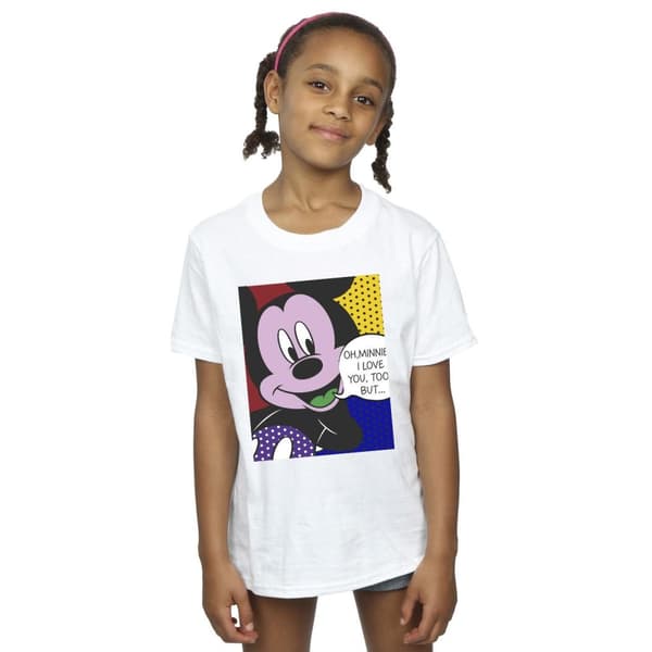 Disney Musse Pigg Oh Mimmi Pop Art T-shirt i bomull för flickor