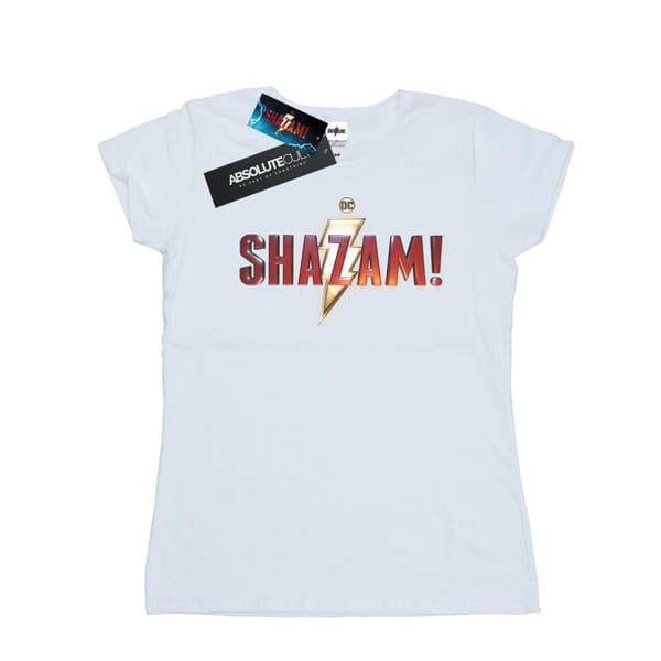 DC Comics Womens/Ladies Shazam Movie Logo Cotton T-Shirt