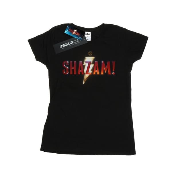 DC Comics Womens/Ladies Shazam Movie Logo Cotton T-Shirt