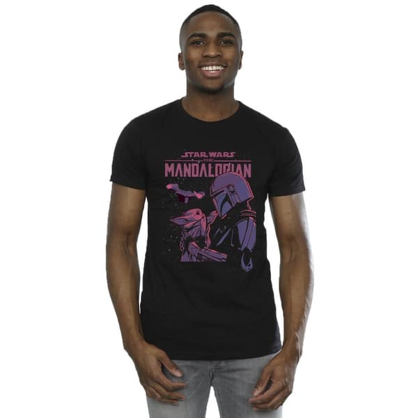Star Wars Mens The Mandalorian - Hello Friend - T-shirt