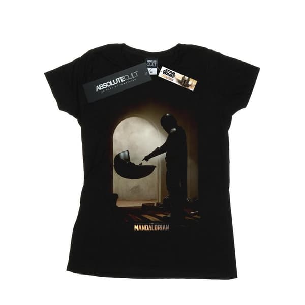 Star Wars Womens/Ladies The Mandalorian Find The Child Cotton T-Shirt Black XXL