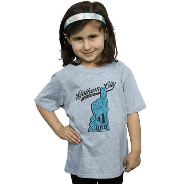 DC Comics T-shirt i bomull för flickor - Batman Number One Dad
