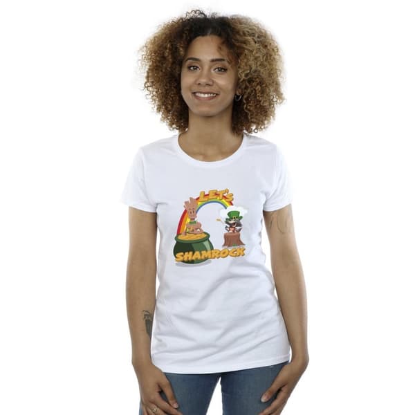 Marvel Womens/Ladies St Patrick´s Day Groot Shamrock Cotton T-Shirt