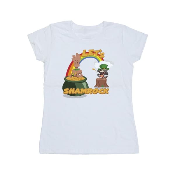 Marvel Womens/Ladies St Patrick´s Day Groot Shamrock Cotton T-Shirt