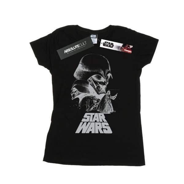 Star Wars Womens/Ladies Darth Vader Sketch Cotton T-Shirt