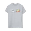 Miniatyrbild 1 av 3: Disney Dam/Tjej Toy Story Buzz Pulling Logo Bomull Boyfriend T-shirt