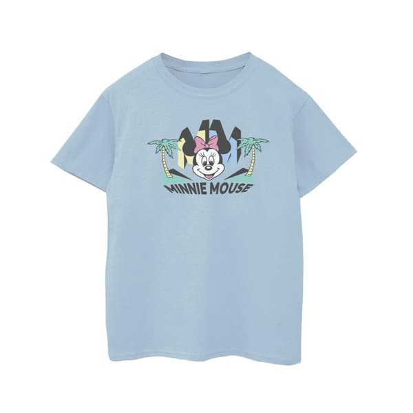 Disney Girls Minnie MM Palm Cotton T-Shirt