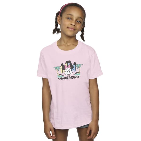 Disney Girls Minnie MM Palm Cotton T-Shirt