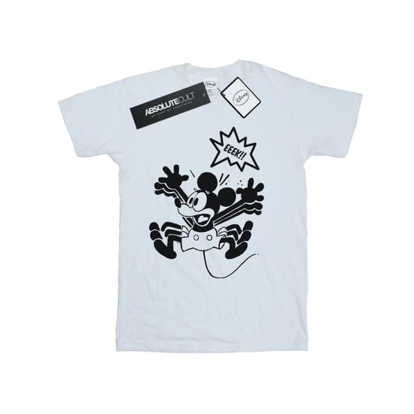 Disney Dam/Tjej Musse Pigg EEEEEK! pojkvänströja i bomull White XXL