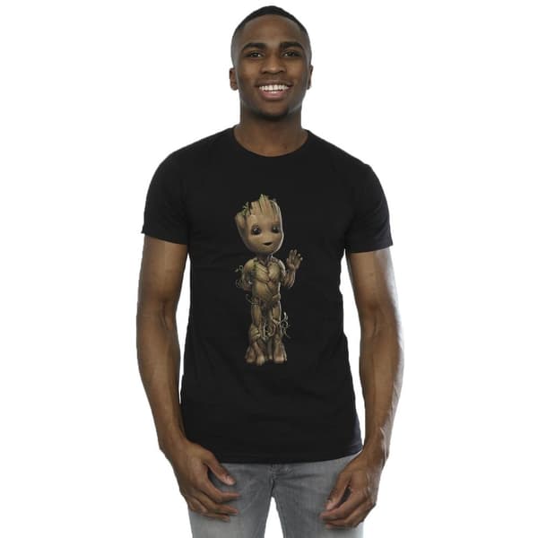 Marvel Mens I Am Groot Wave Pose T-Shirt