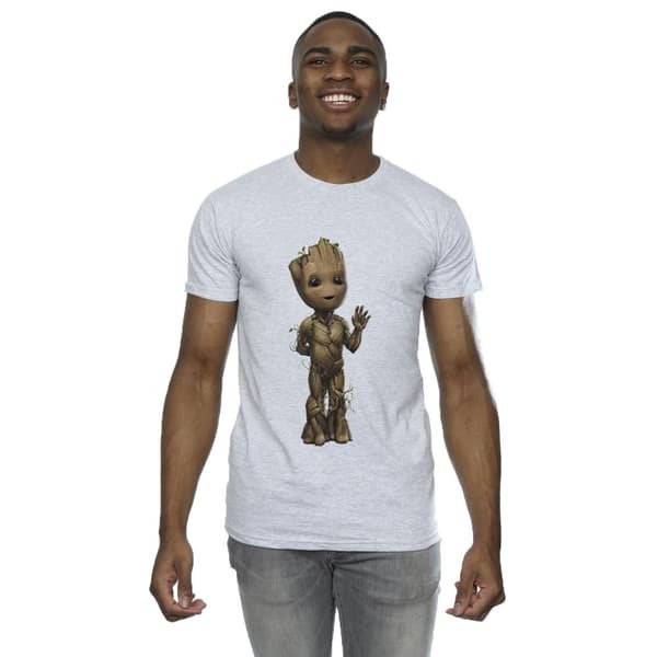 Marvel Mens I Am Groot Wave Pose T-Shirt