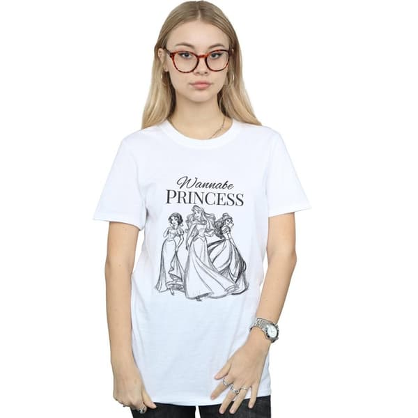 Disney Princess Womens/Ladies Wannabe Princess Cotton Boyfriend T-Shirt