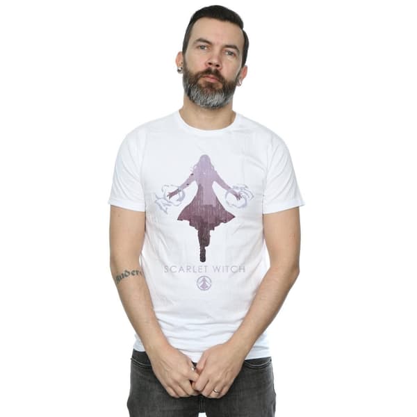 Marvel Mens Scarlet Witch Silhouette T-Shirt