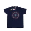 Miniatyrbillede 1 af 3: Marvel Girls Captain America Ornamental Shield Cotton T-Shirt