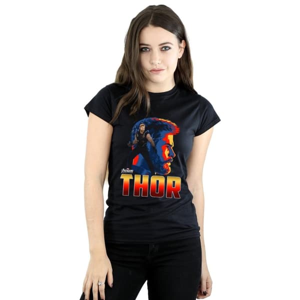 Marvel Dam/Tjej Avengers Infinity War Thor Character T-shirt i bomull