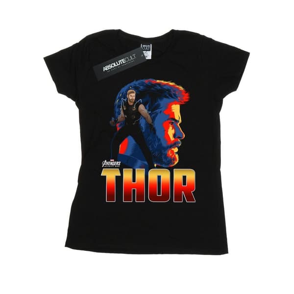 Marvel Dam/Tjej Avengers Infinity War Thor Character T-shirt i bomull
