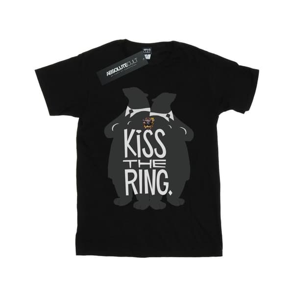 Disney Dam/Tjej Zootropolis Kiss The Ring Boyfriend T-shirt i bomull Black S