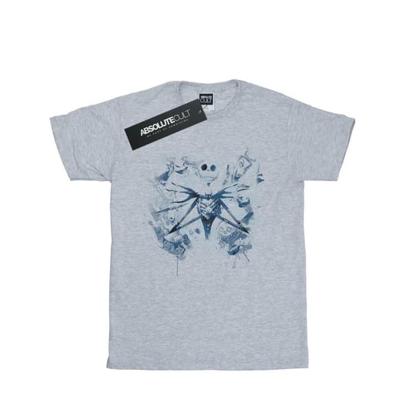 Disney Nightmare Before Christmas - T-shirt med färgspray för vårdpersonal