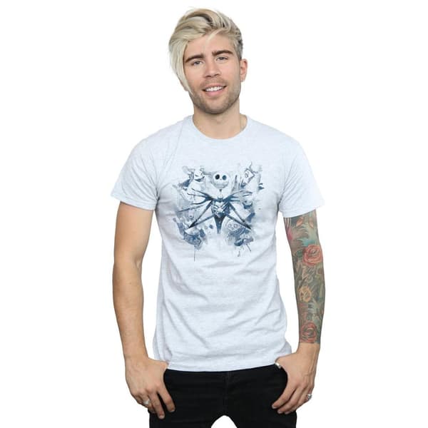Disney Nightmare Before Christmas - T-shirt med färgspray för vårdpersonal