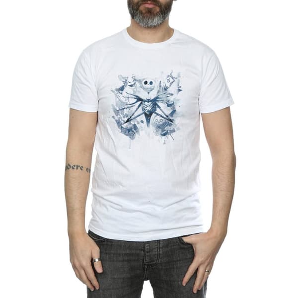 Disney Nightmare Before Christmas - T-shirt med färgspray för vårdpersonal