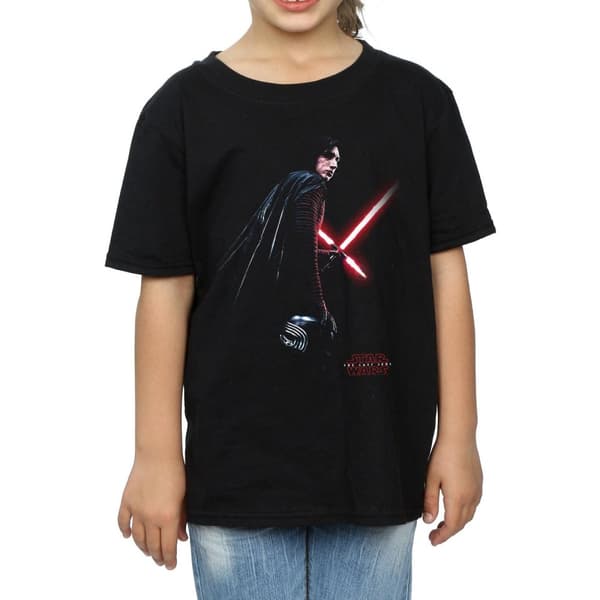Star Wars Girls The Last Jedi Kylo Ren Shadow Cotton T-Shirt