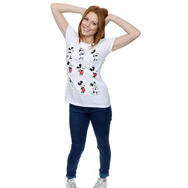 Disney Dam/Tjej - Musse Pigg Evolution - T-shirt i bomull