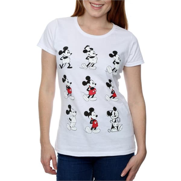Disney Dam/Tjej - Musse Pigg Evolution - T-shirt i bomull