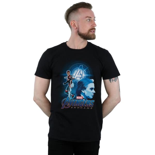 Marvel Mens Avengers Endgame Black Widow Team Suit T-shirt