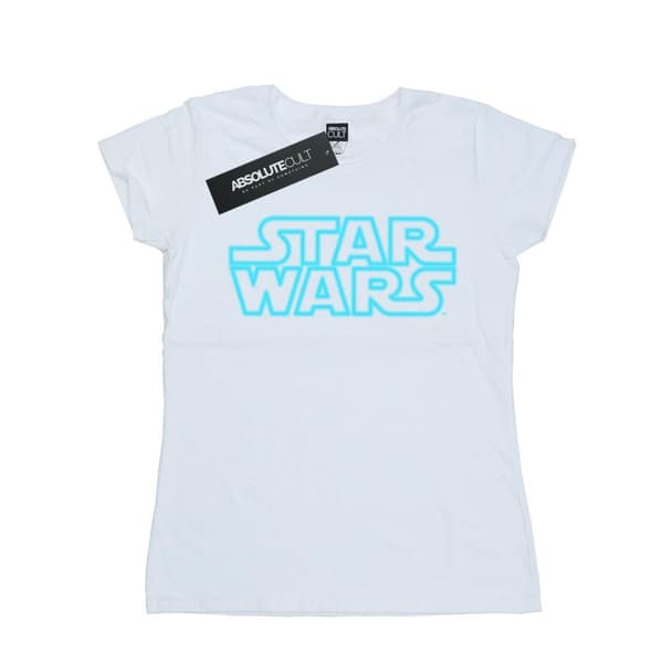 Star Wars Dam/dam Neon Sign Logo T-shirt i bomull