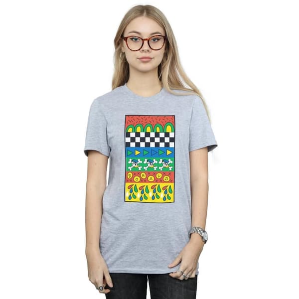 Disney Womens/Ladies Donald Duck Vintage Pattern Cotton Boyfriend T-Shirt