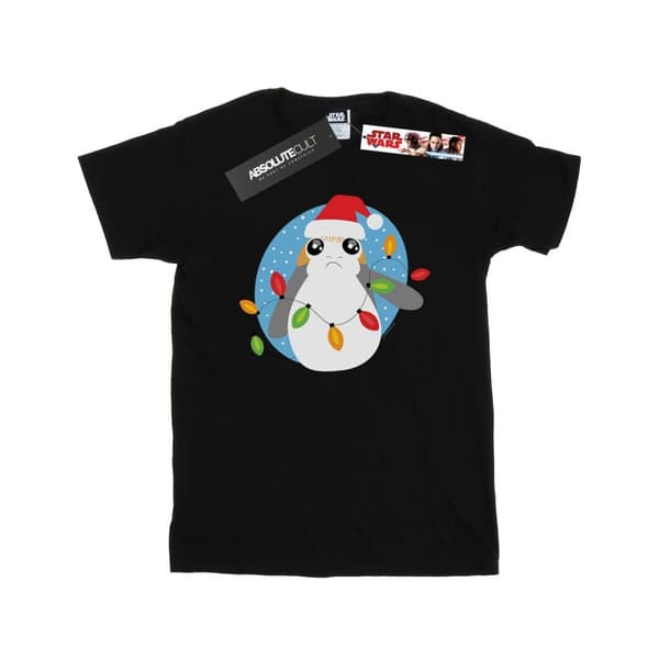 Star Wars Pojkar - Den sista Jedi-riddaren Porg T-shirt med julljus