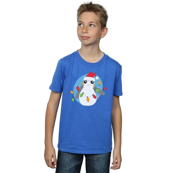 Star Wars Pojkar - Den sista Jedi-riddaren Porg T-shirt med julljus