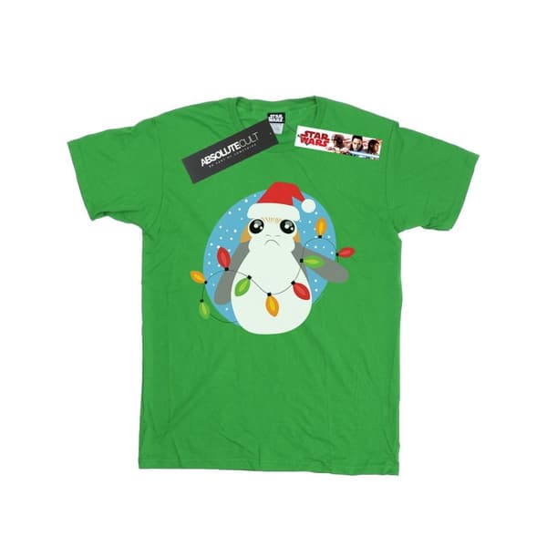 Star Wars Pojkar - Den sista Jedi-riddaren Porg T-shirt med julljus
