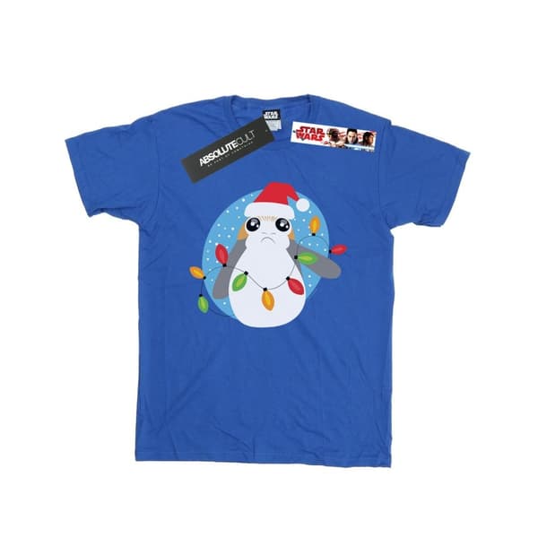 Star Wars Pojkar - Den sista Jedi-riddaren Porg T-shirt med julljus
