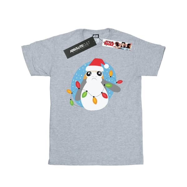 Star Wars Pojkar - Den sista Jedi-riddaren Porg T-shirt med julljus