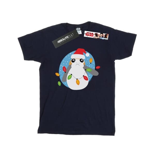 Star Wars Pojkar - Den sista Jedi-riddaren Porg T-shirt med julljus