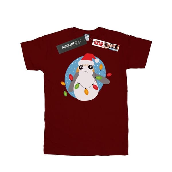 Star Wars Pojkar - Den sista Jedi-riddaren Porg T-shirt med julljus