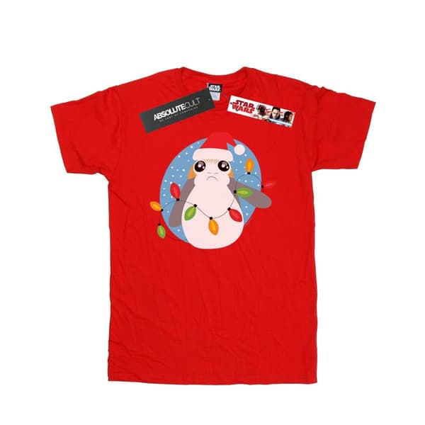 Star Wars Pojkar - Den sista Jedi-riddaren Porg T-shirt med julljus