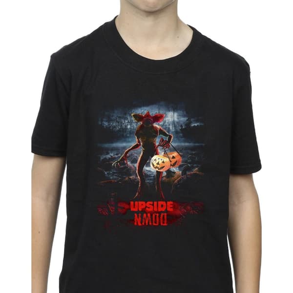 Netflix Stranger Things Pumpkin Upside Down T-shirt för pojkar