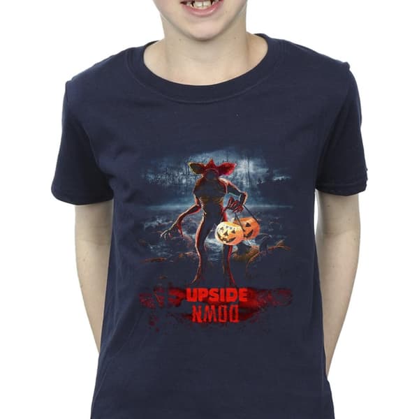 Netflix Stranger Things Pumpkin Upside Down T-shirt för pojkar