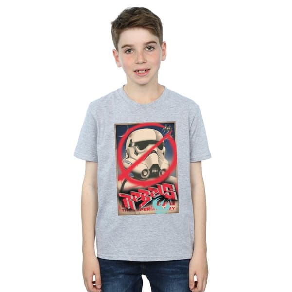 Star Wars T-shirt med Rebels-affisch för pojkar