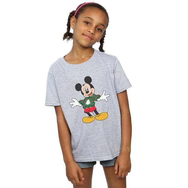 Disney Flickor Musse Pigg-juljacka Stroke T-shirt i bomull